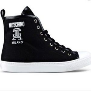 moschino high top sneakers